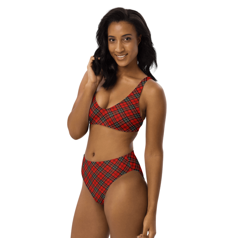 Red Vintage Plaid Bikini product image (3)