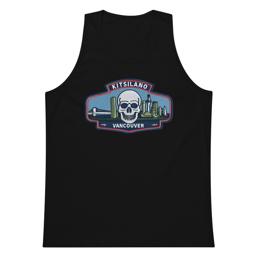 Kitsilano Vancouver Skull Patch Tank Top product image (5)