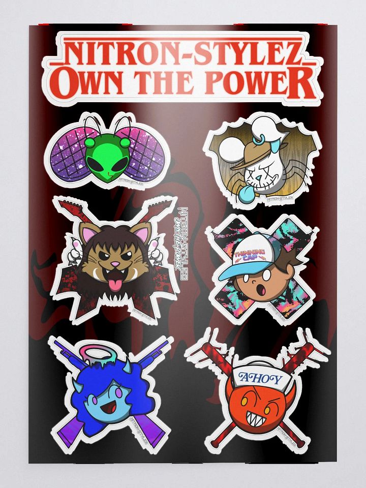 Weirder Stuff Collection - Character Sticker Sheet product image (1)