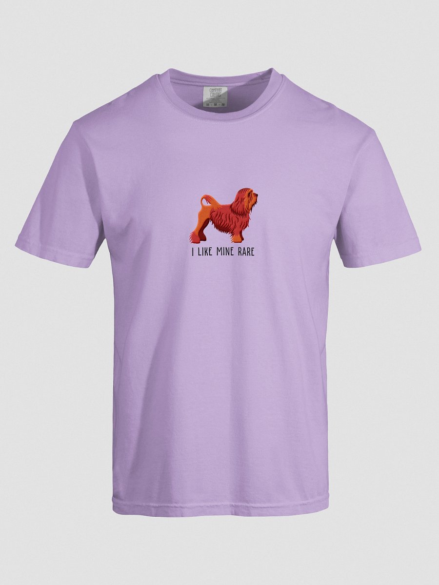 I Like Mine Rare T-Shirt(Embroidered) of a Lowchen(Red) product image (47)
