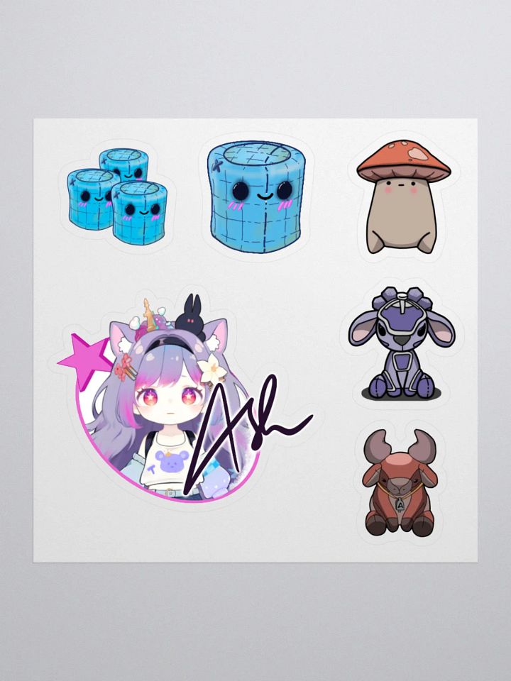 Ash Emote Plushie Pals Character Collection Stickers product image (3)