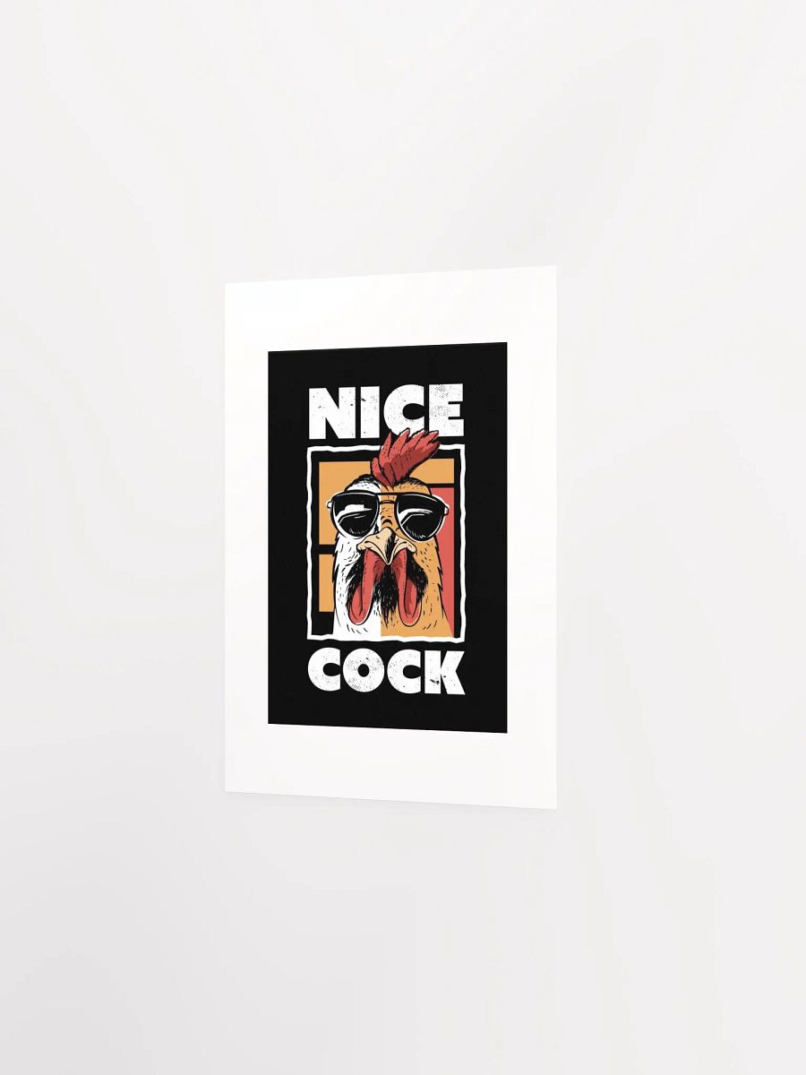 NICE COCK - Illustrated Rooster Poster product image (2)