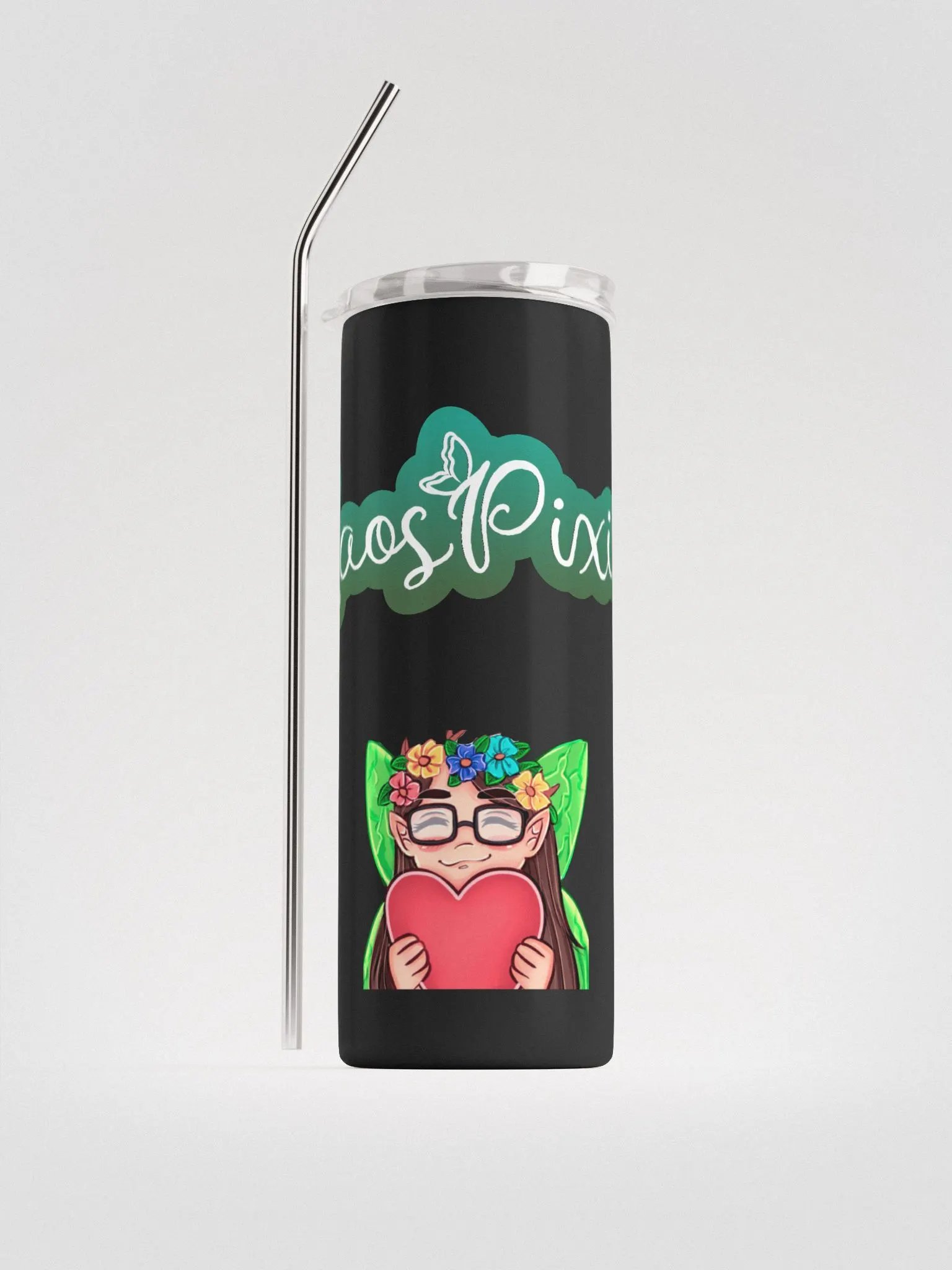 Pixie love and name tumbler product image (1)