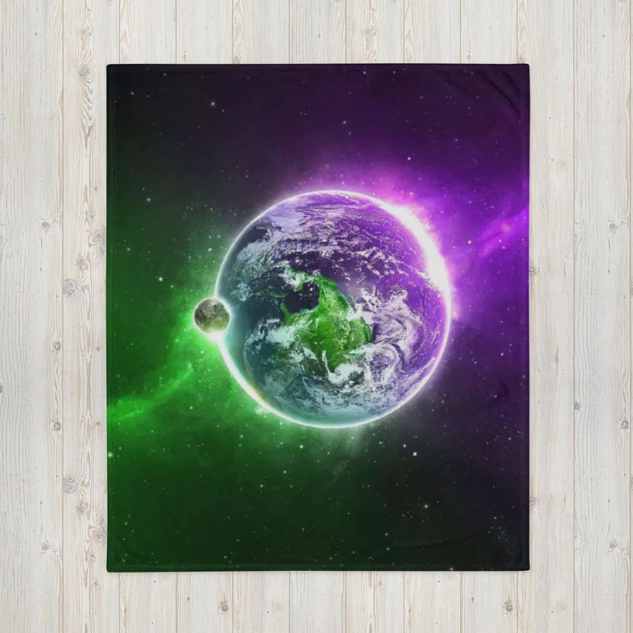 Green&Purple Space Blanket product image (16)