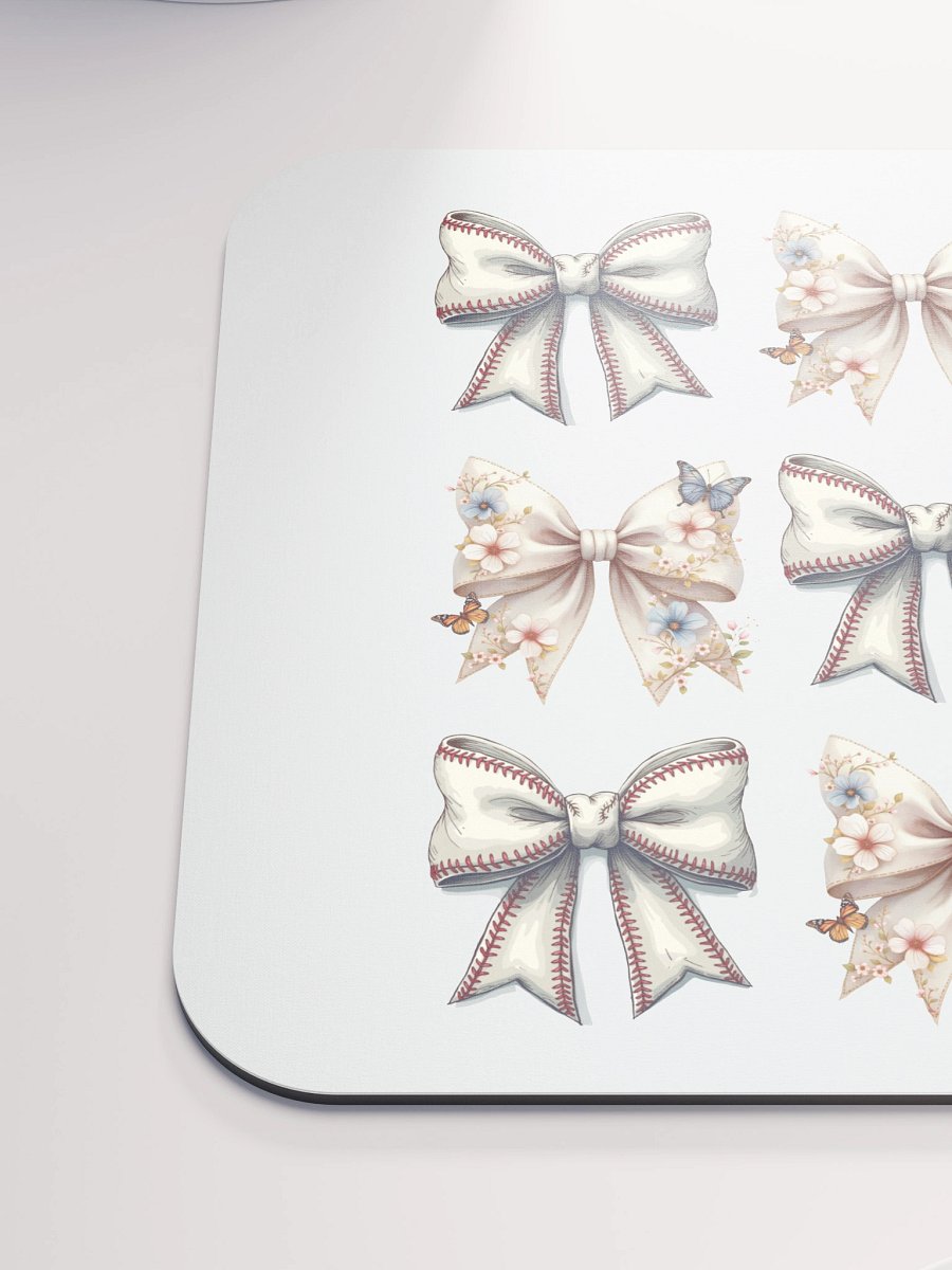 Spring Bows Baseball Floral Fantasy Mouse Pad product image (6)
