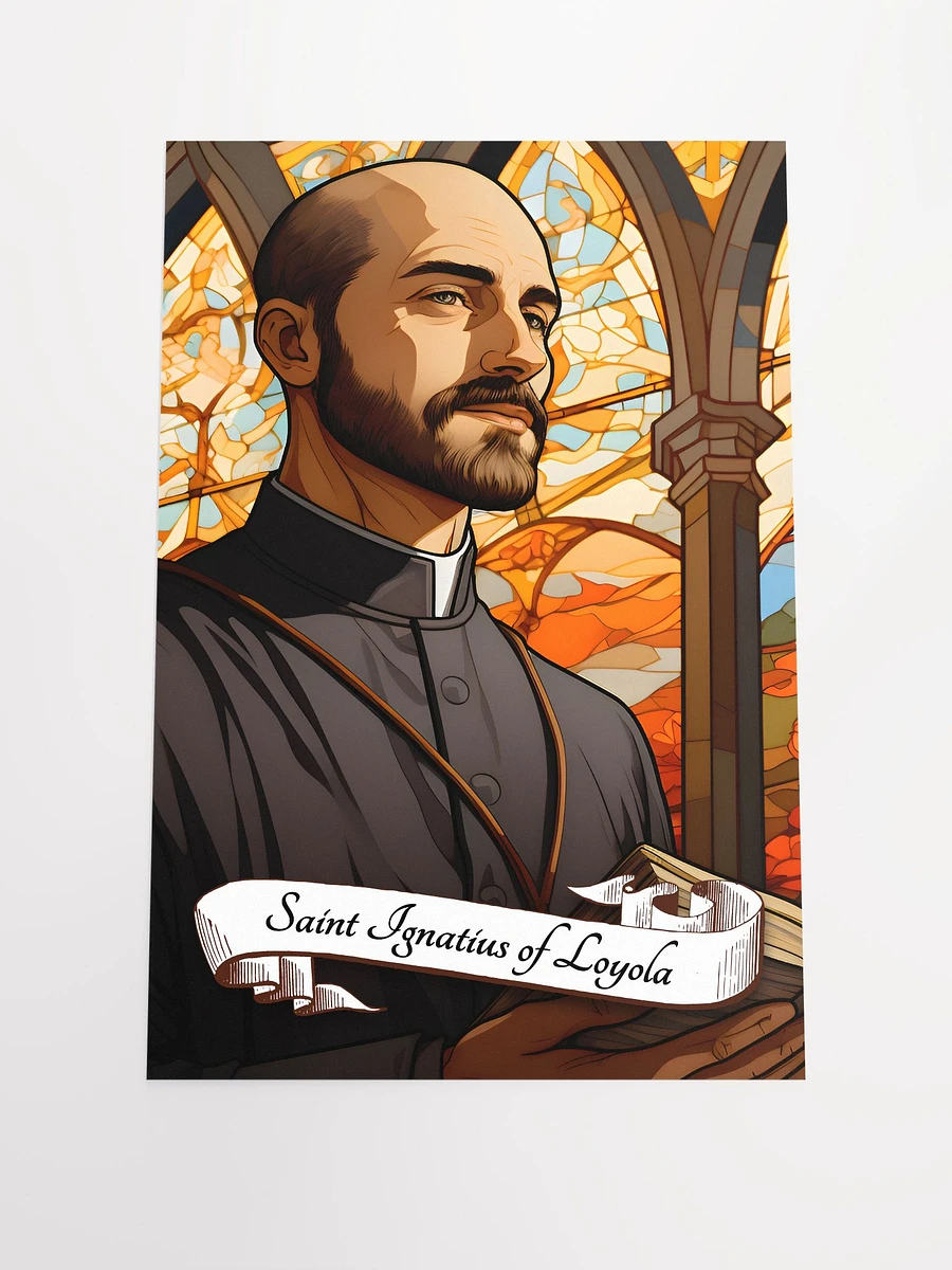 Saint Ignatius of Loyola Patron Saint of Good Decisions, Soldiers, Educators, Religious Retreats, Matte Poster product image (3)