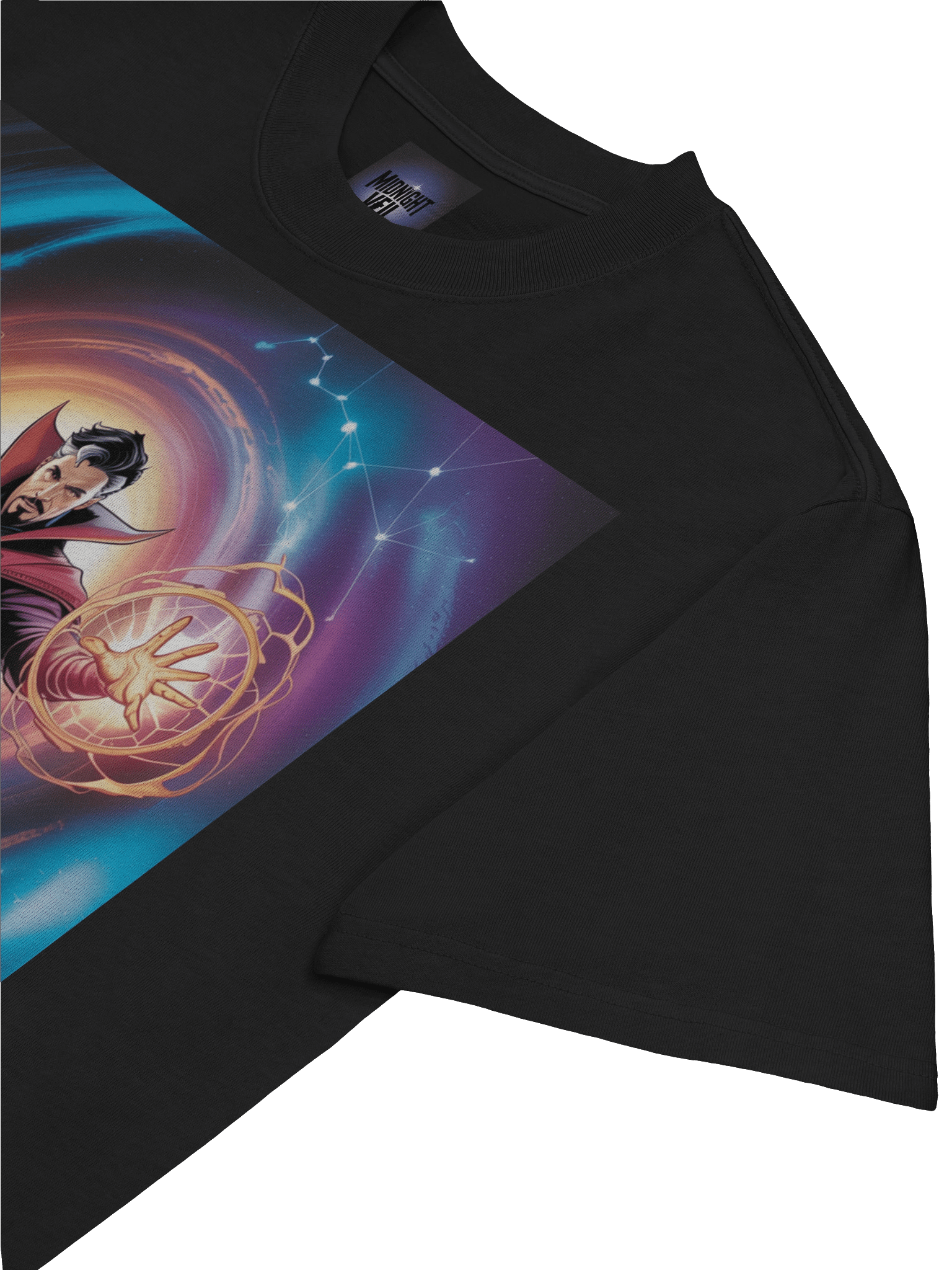 Doctor Strange Portal Swirl Oversized Faded T-Shirt – Mystic Mandala Eclipse product image (7)