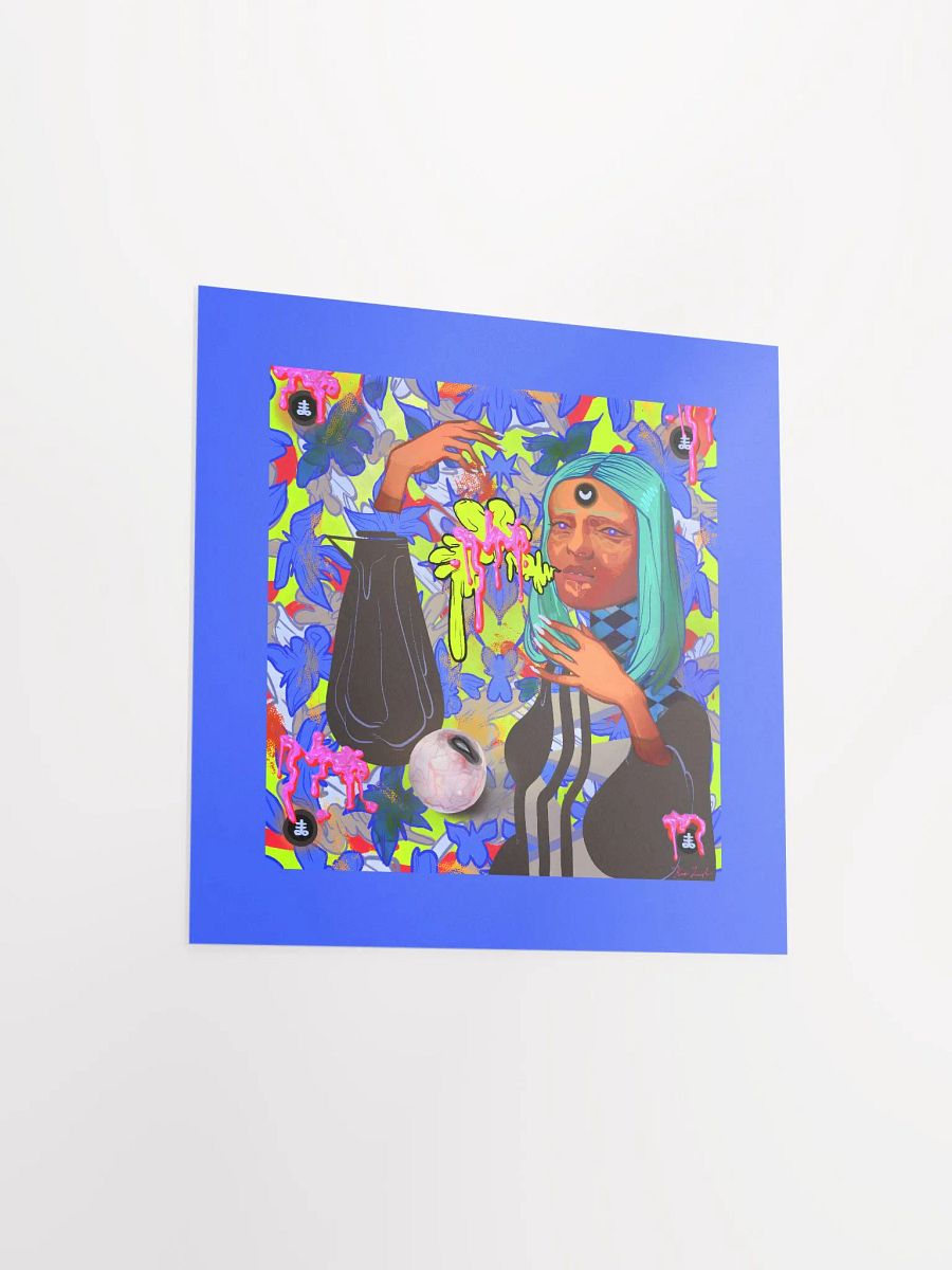 Pumpkin Witch Square Matte Print product image (15)