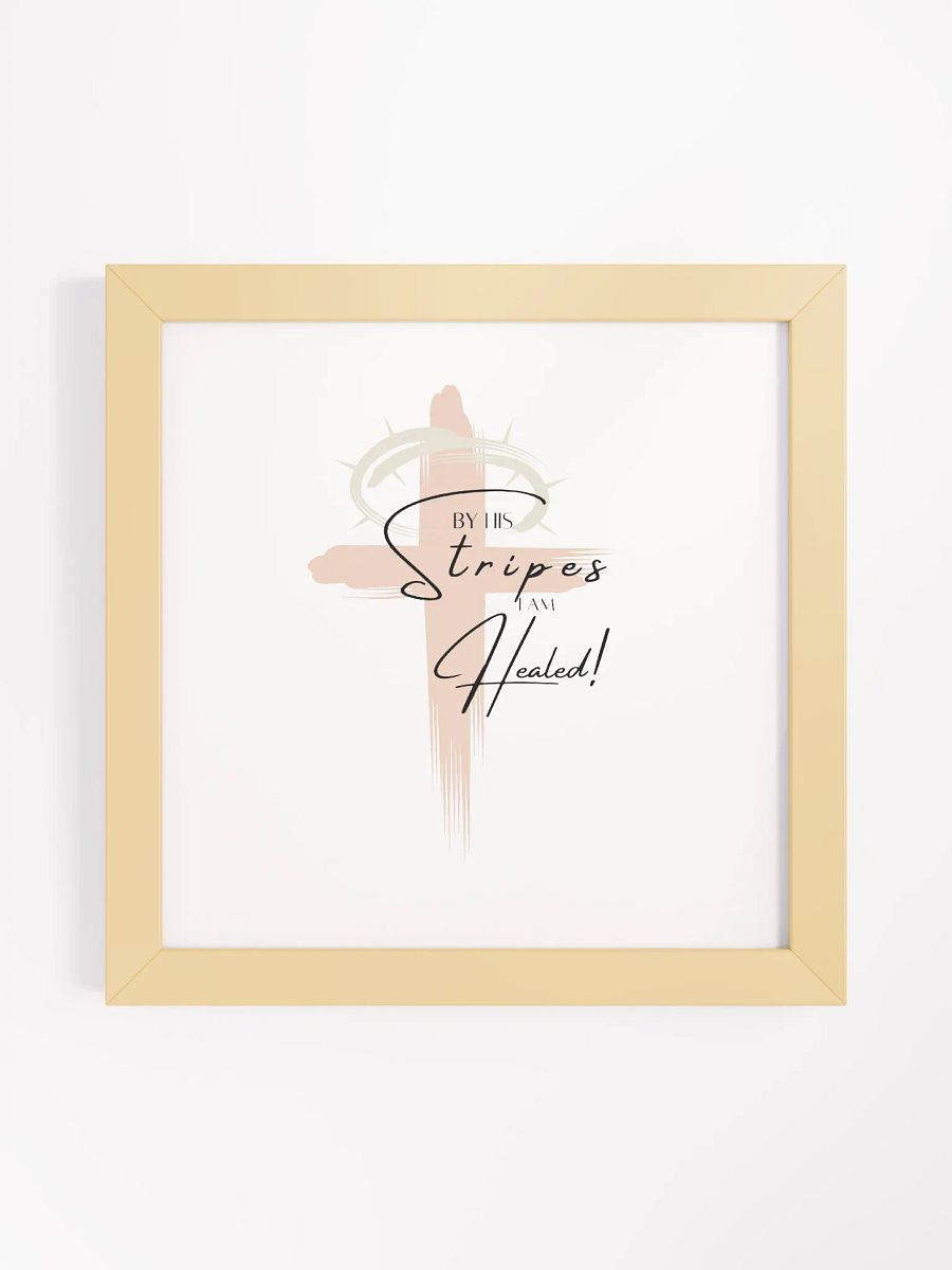 By His Stripes Framed Art Print product image (1)