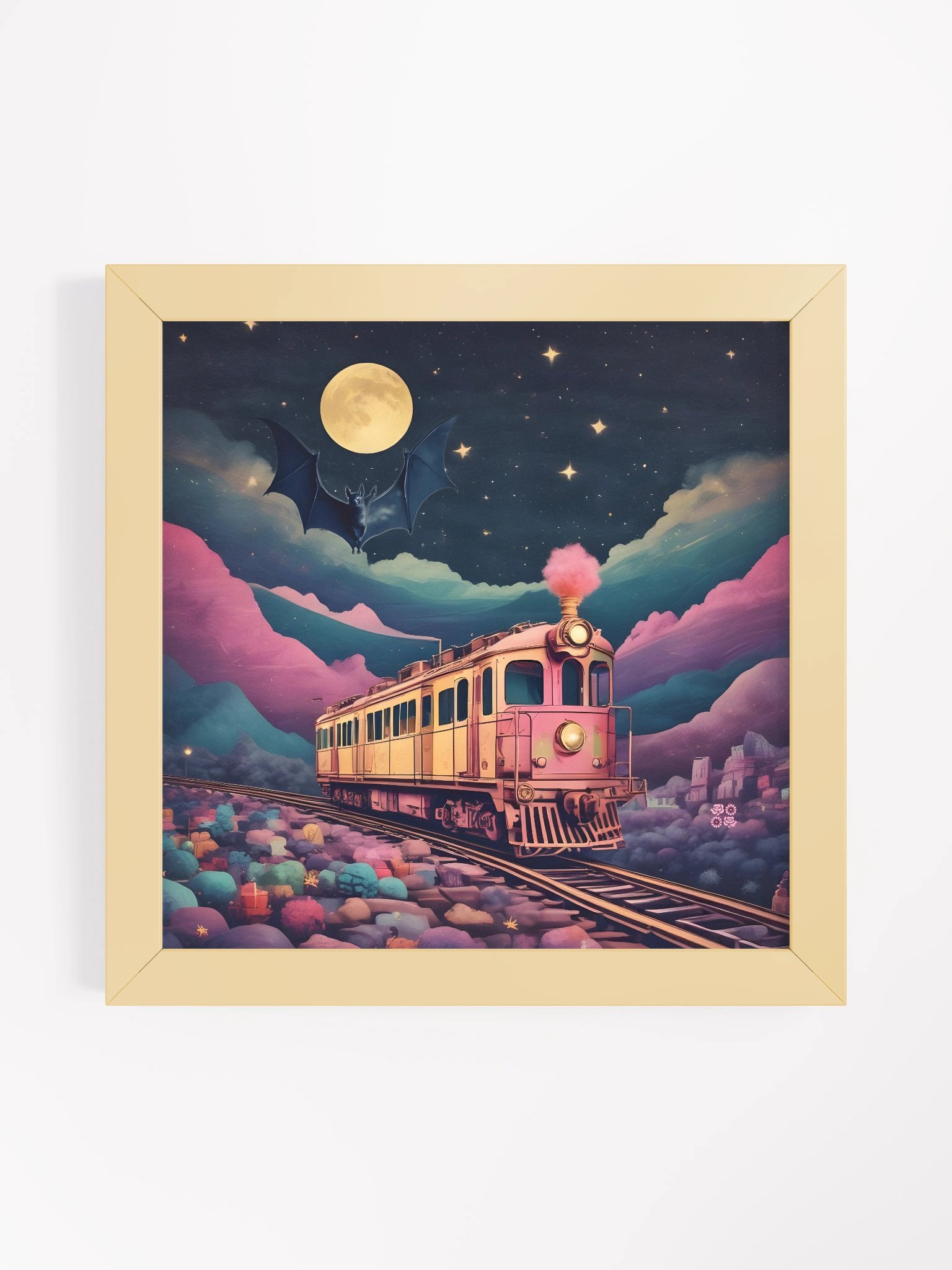 Metros y Murciélagos Art Print Edition (Framed) product image (2)