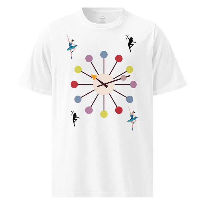 Synchronized Time Dancers Clock Print product image (1)