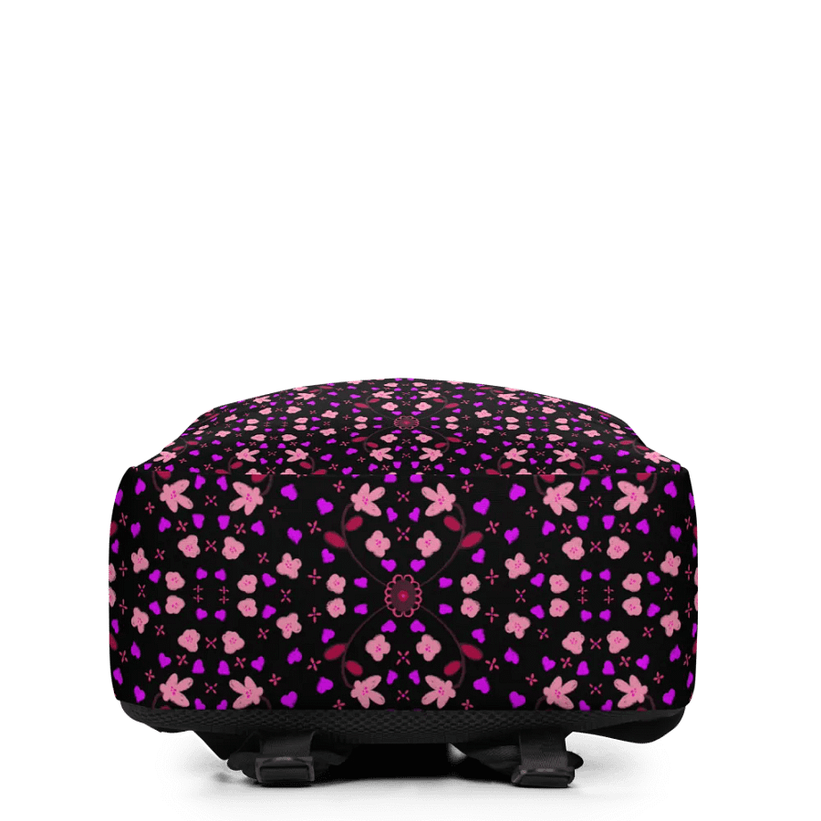 Hearts and Flowers Dark backpack product image (2)