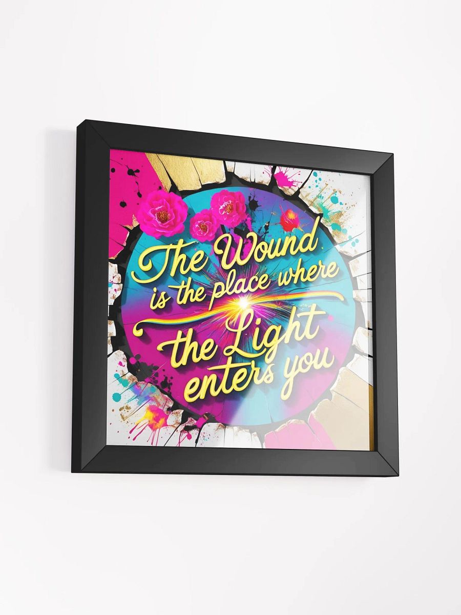 The wound is the place where the Light enters you - Framed High-Quality Matte Poster product image (41)