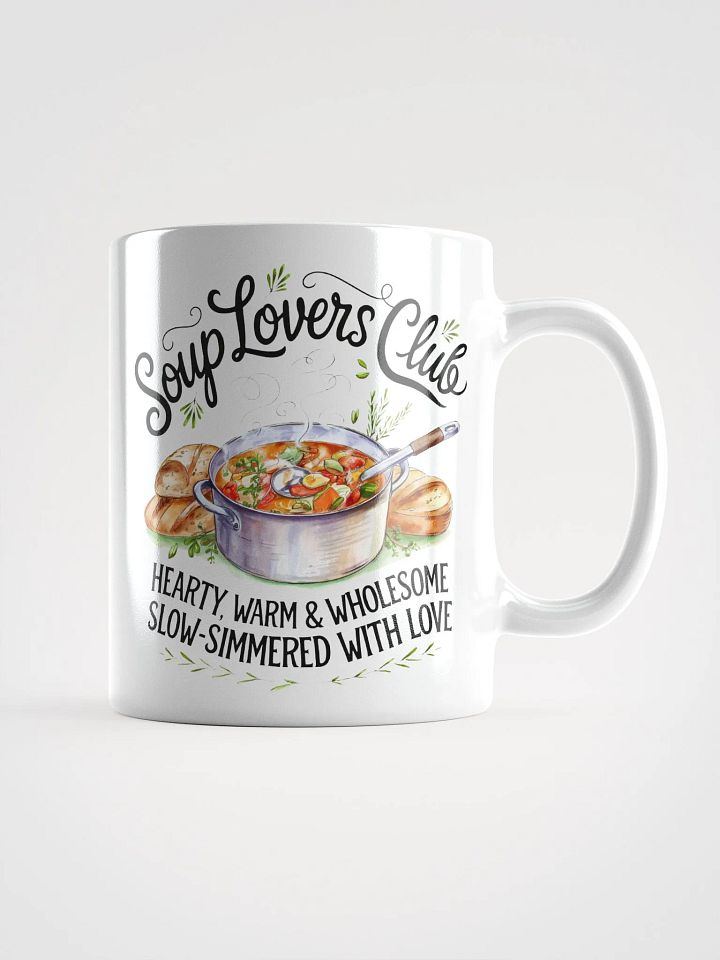 Soup Lovers Club White Glossy Mug product image (2)