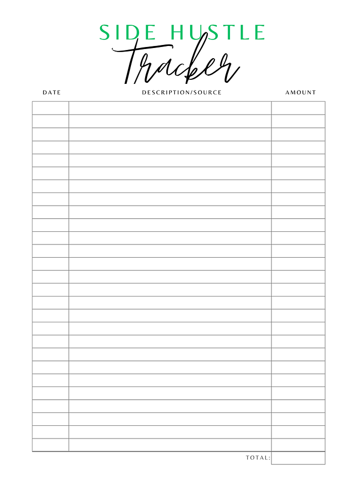 Side Hustle Income Tracker product image (1)