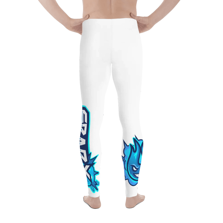 Mens Workout Leggings - White product image (3)