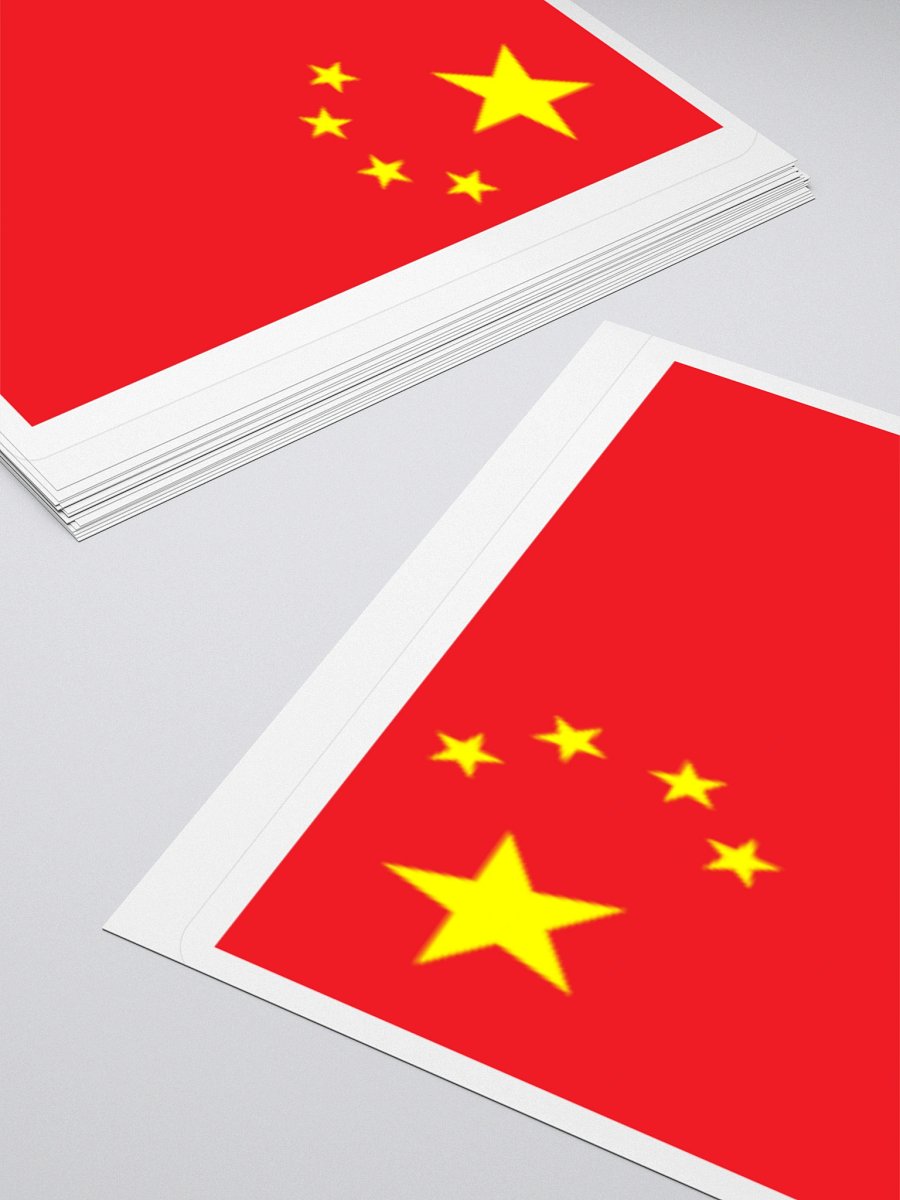 China Flag Sticker | Five Stars Design | Durable Vinyl | 3 Sizes product image (11)