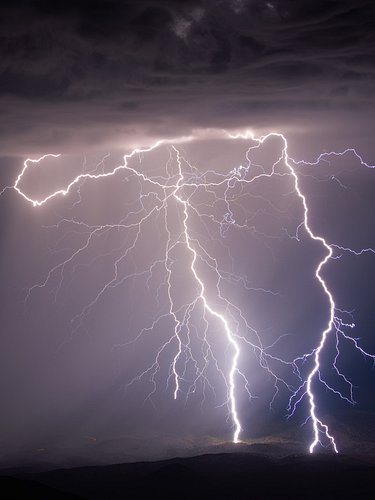 Three, maybe four bolts drop in this electric display north of Mount Ord back on September 25. A wonderful night sitting up o...