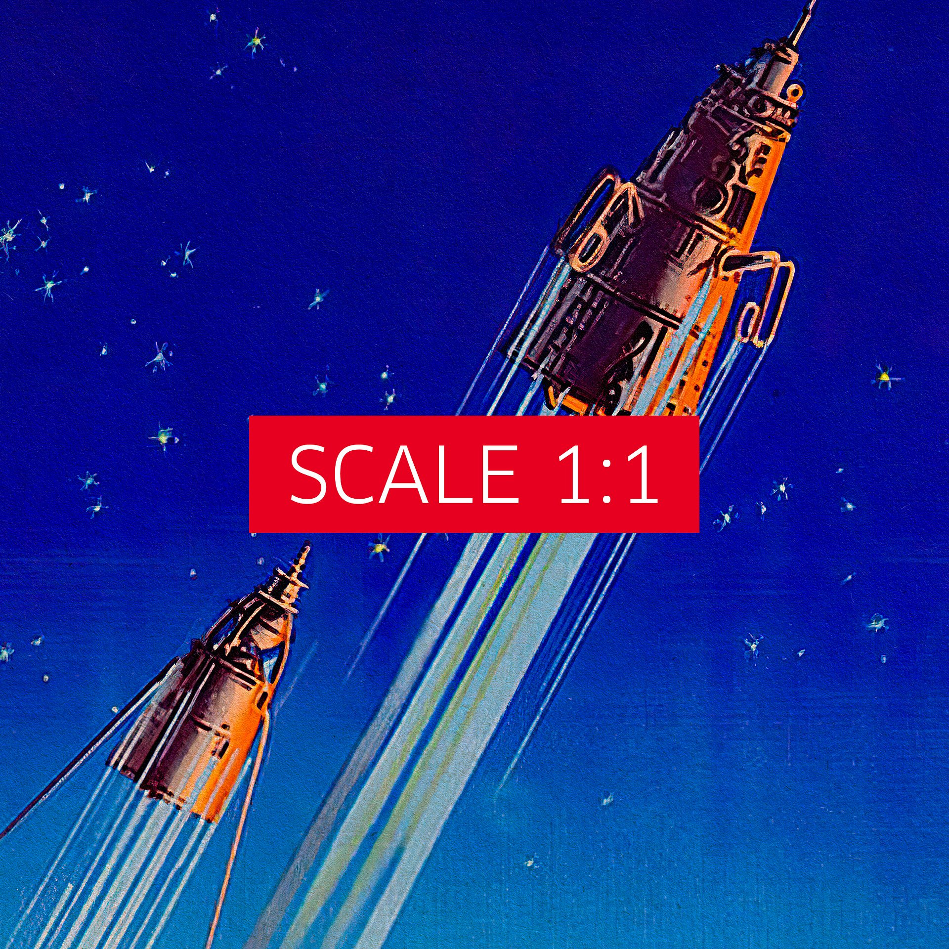 Soviet space, USSR 1969 — Soviet vintage space art poster, soviet retro poster product image (4)