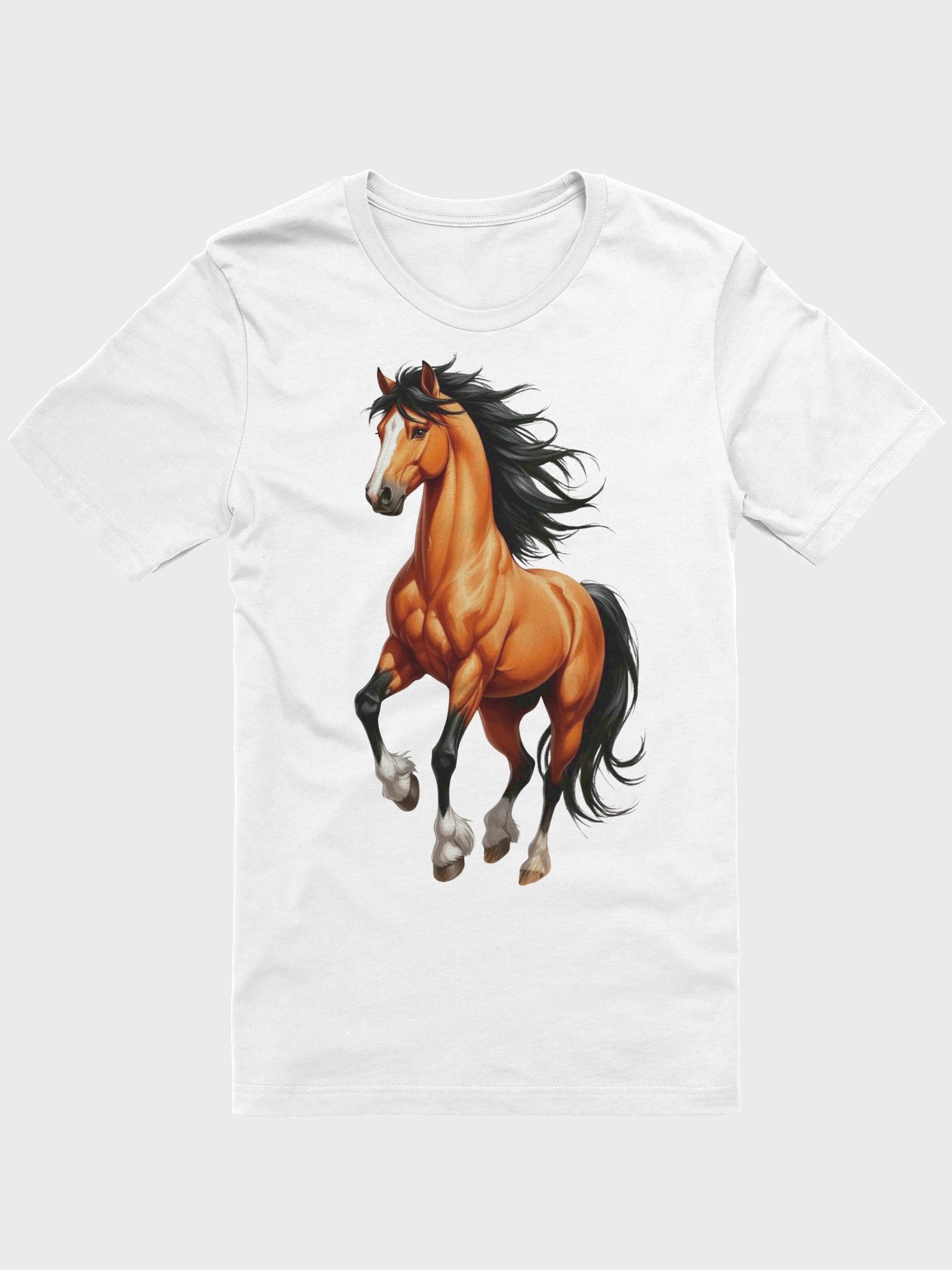 Majestic Galloping Horse Graphic Print T-Shirt product image (1)