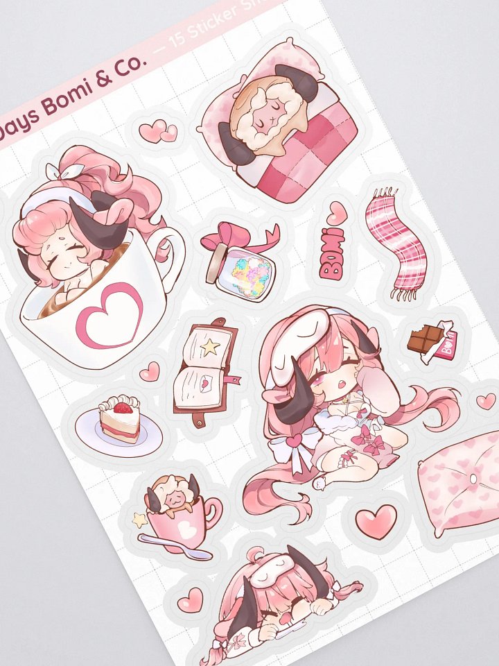 Sleepy Days Bomi & Co. — 15 Sticker Sheet (w/ Surprise) product image (1)