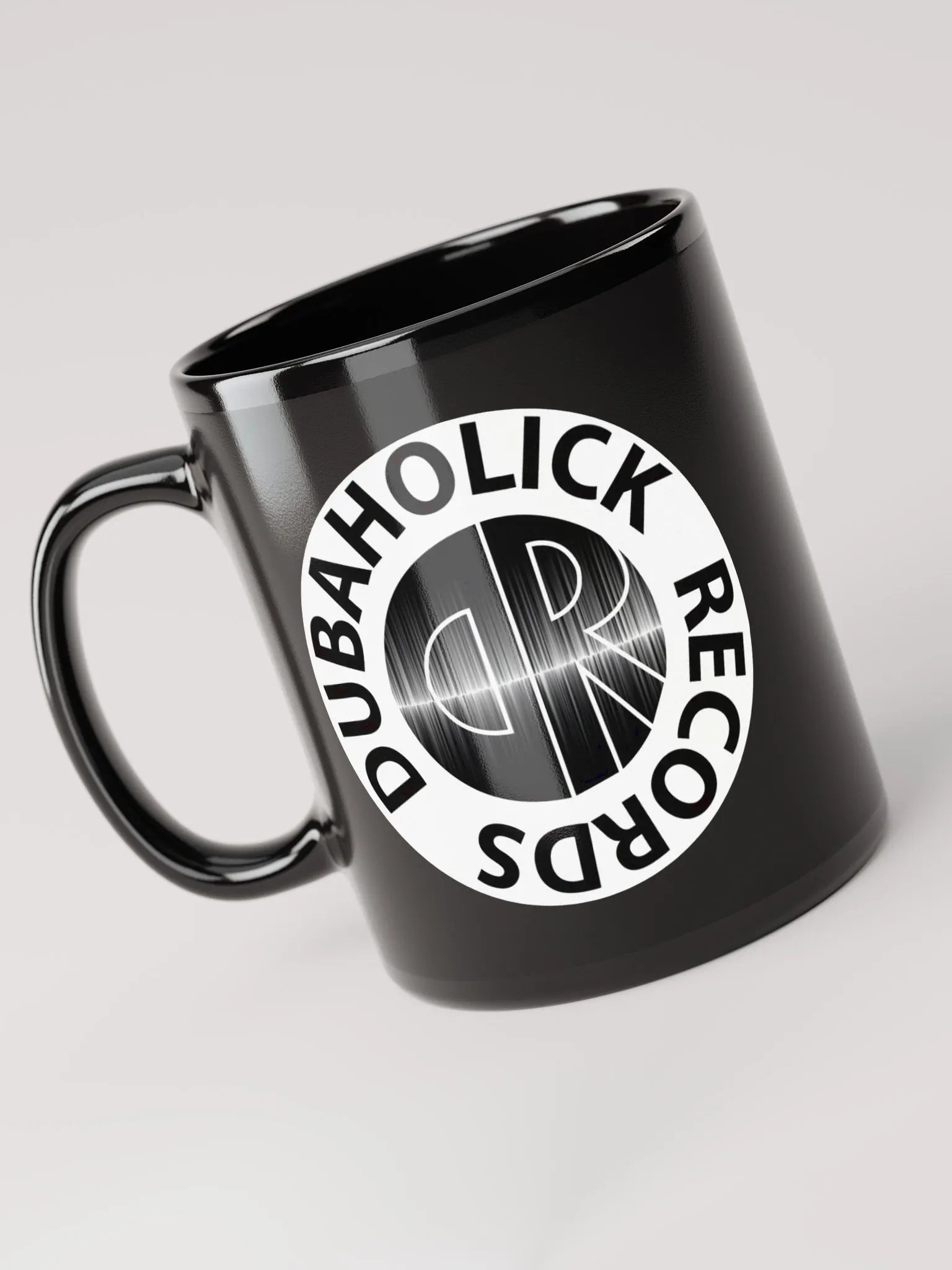 DR Circle Black Glossy Mug product image (5)