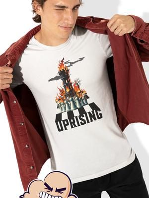 Checkmate Rebellion Tee Unleash your strategic rebellion with our 'UPRISING' tee. Featuring chess pawns wielding pitchforks and torches on the battlefield, it's a bold statement for chess aficionados and fans of quirky fashion. Made from 100% cotton, this Gildan Heavyweight tee ensures both comfort and style. Join the uprising today! #tshirt  #tshirts  #tshirtshop  #thewolfandthebutterfly  #ChessFashion  #boardgame  #QuirkyApparel  #ChessUprising  #StrategicRebellion  #FunTshirt  #ChessPawns  #CheckmateTee  #HumorousFashion  #BoldDesign  #GameNightWear  #CasualChic  #GraphicTee  #ExpressYourStyle  #StandOutFashion  #ChessEnthusiast  #TacticalFashion  #UniqueApparel  #FashionStatement  #ChessBoard  #SarcasticChic  #ChessLife  #CheckmateApparel  #CheeseLoversUnite