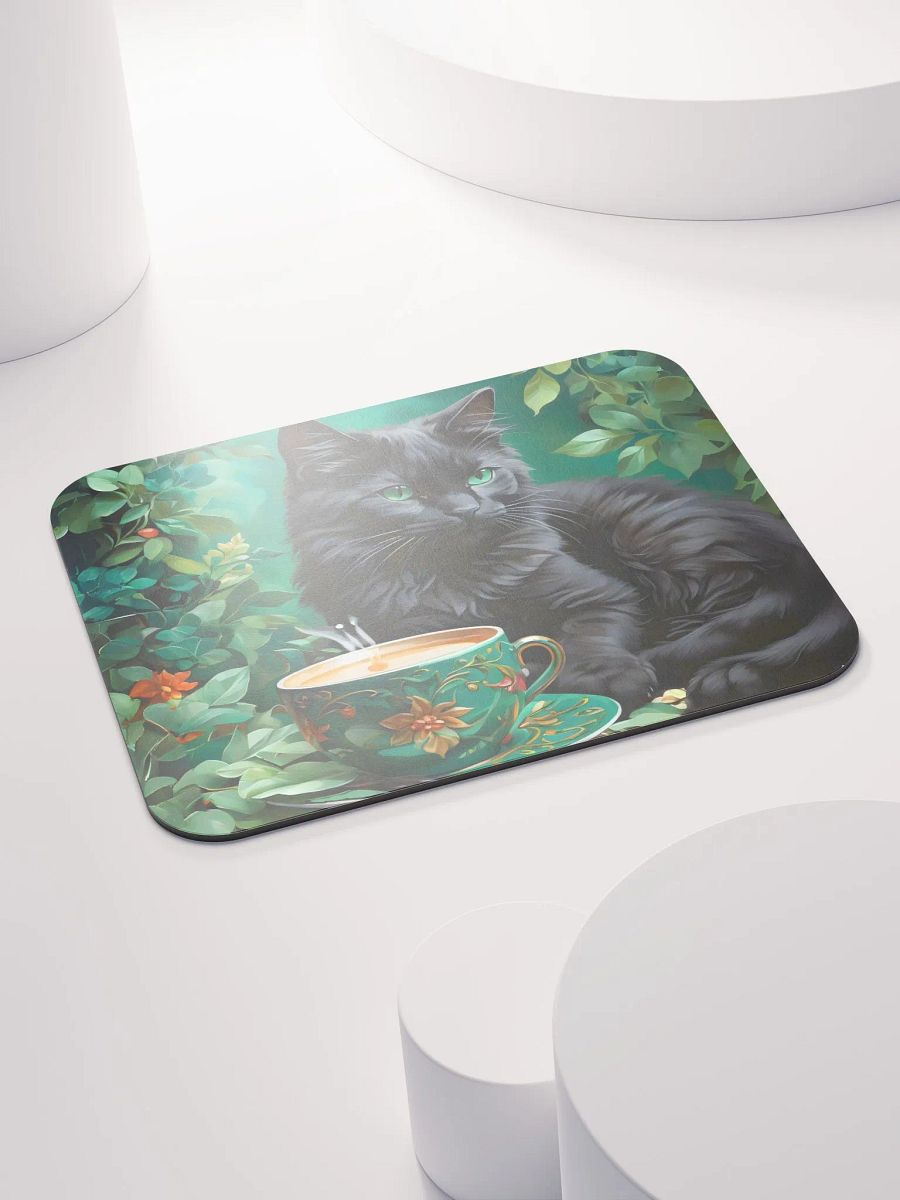 Cat & Tea Tranquility Mouse Pad product image (5)
