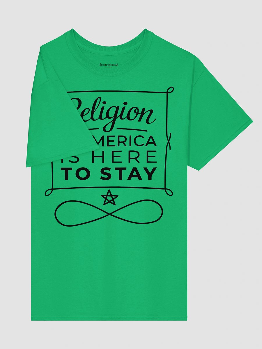 "Religion in America Is Here to Stay" Faith & Freedom Tee - Black Ink product image (4)