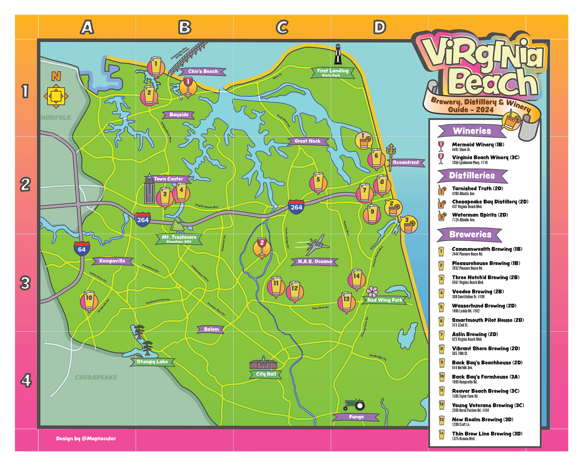 Hampton Roads Brewery Map Bundle - Digital Download product image (4)