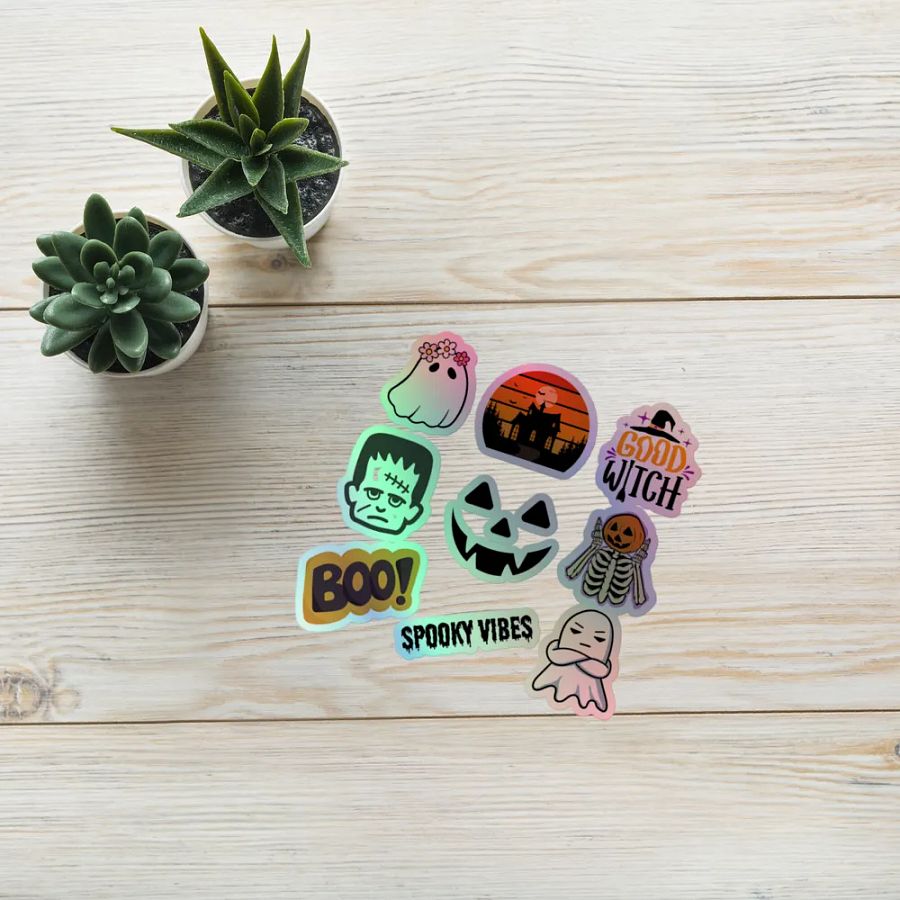 Holographic Halloween Sticker Pack product image (7)