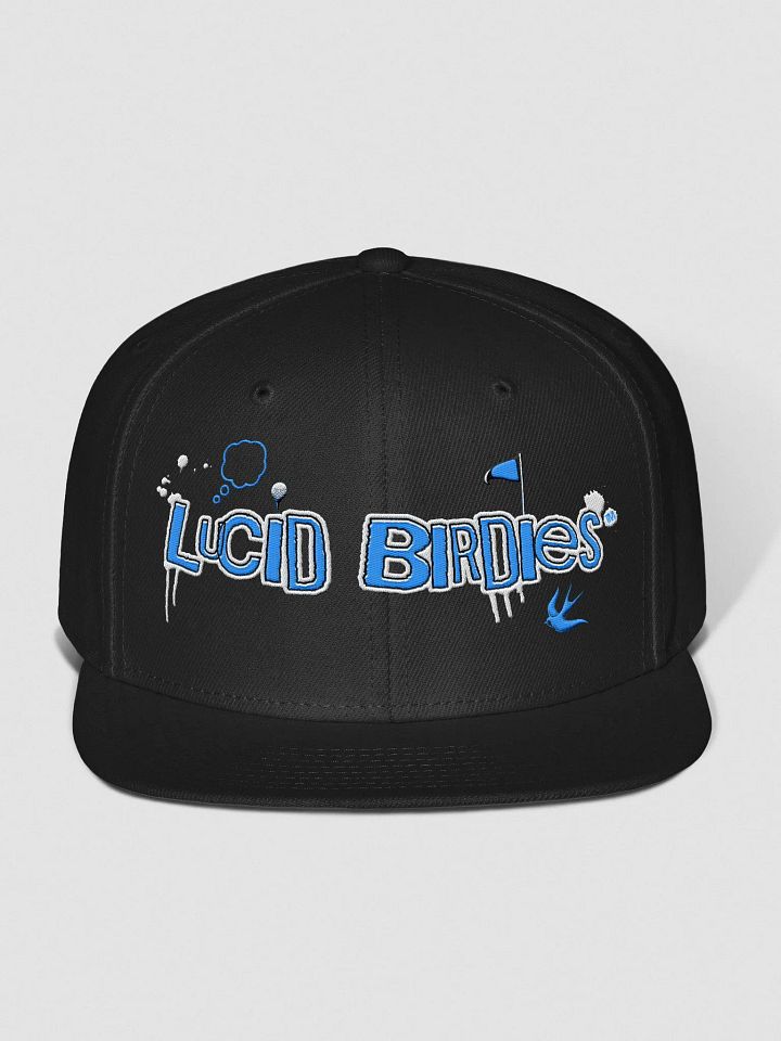 Lucid Birdies blue streetwear logo snapback hat product image (1)