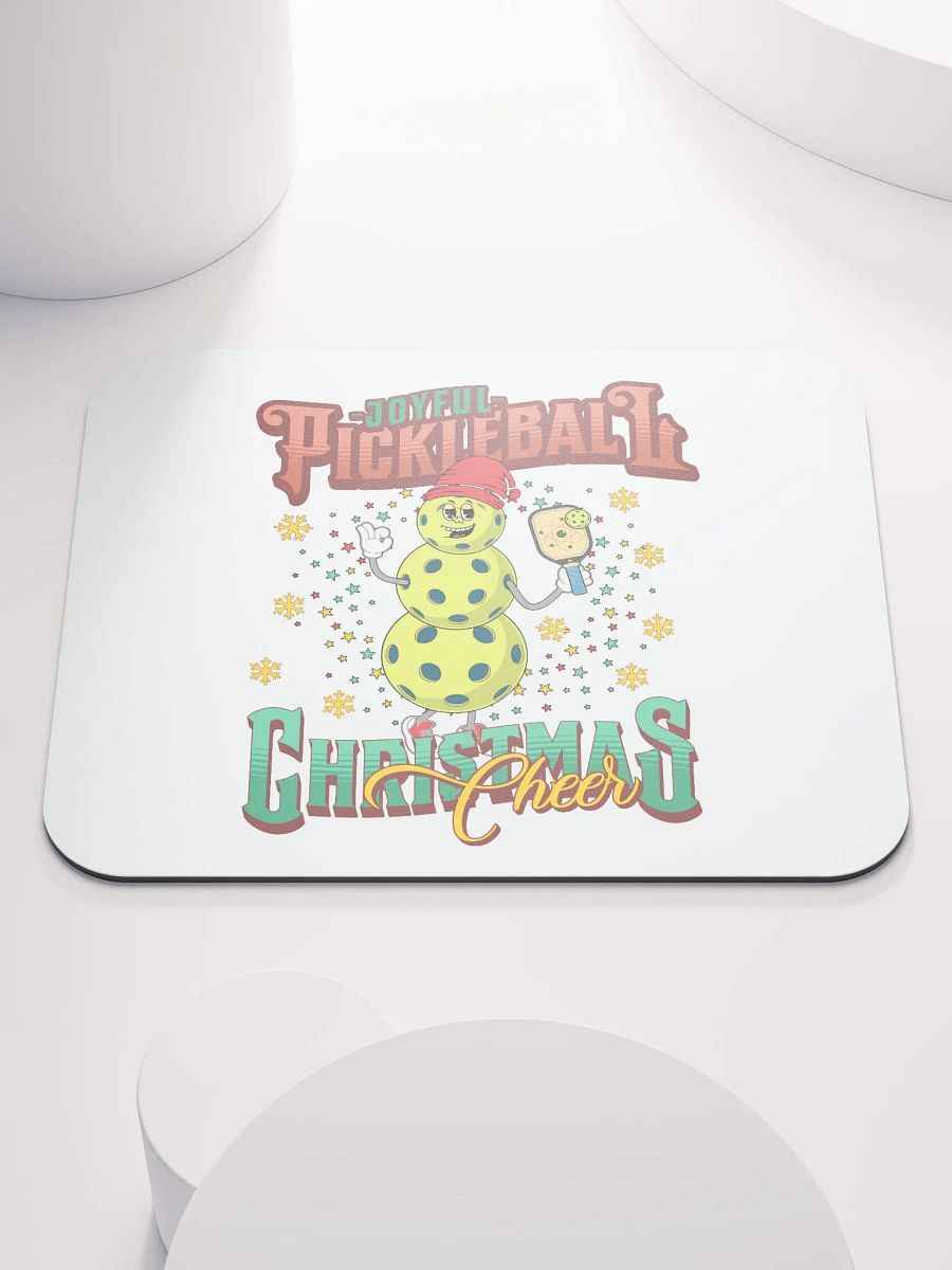 Joyful Pickleball Christmas Cheer Snowman Paddle Mouse Pad product image (1)