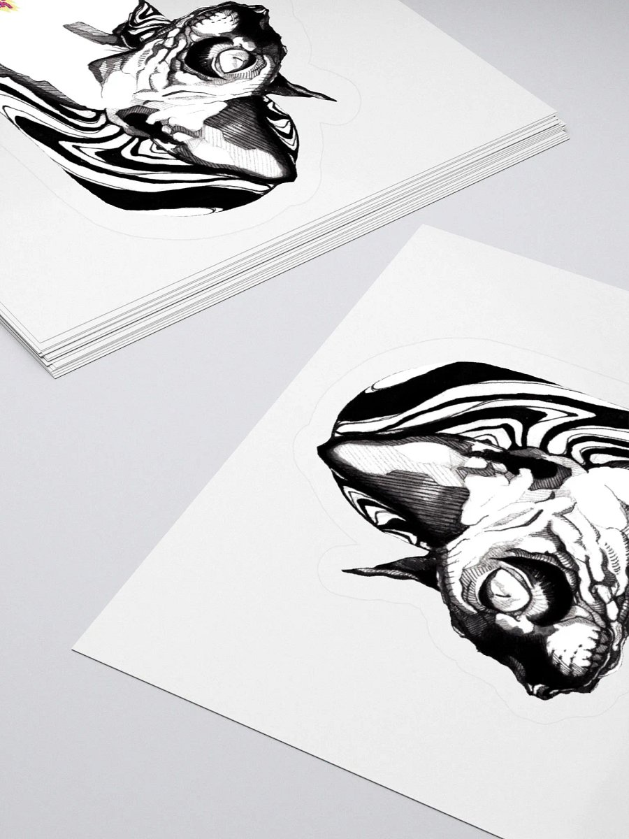 (Sticker) SUMINAGASHI BLACK CAT product image (4)