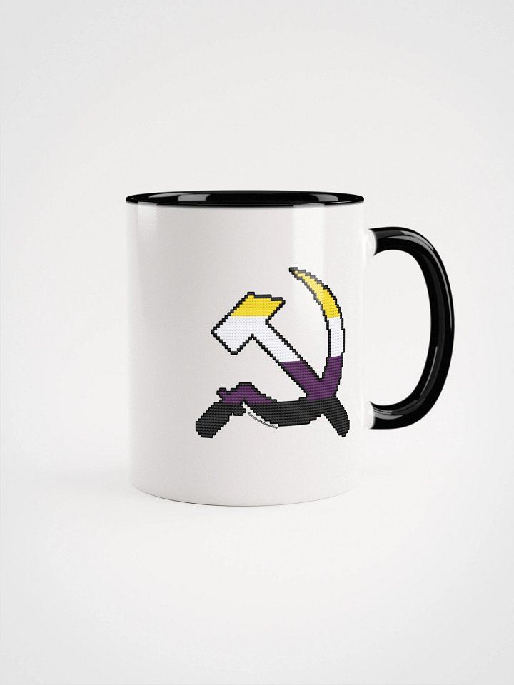 Nonbinary Pride Hammer & Sickle Ceramic Mug product image (1)