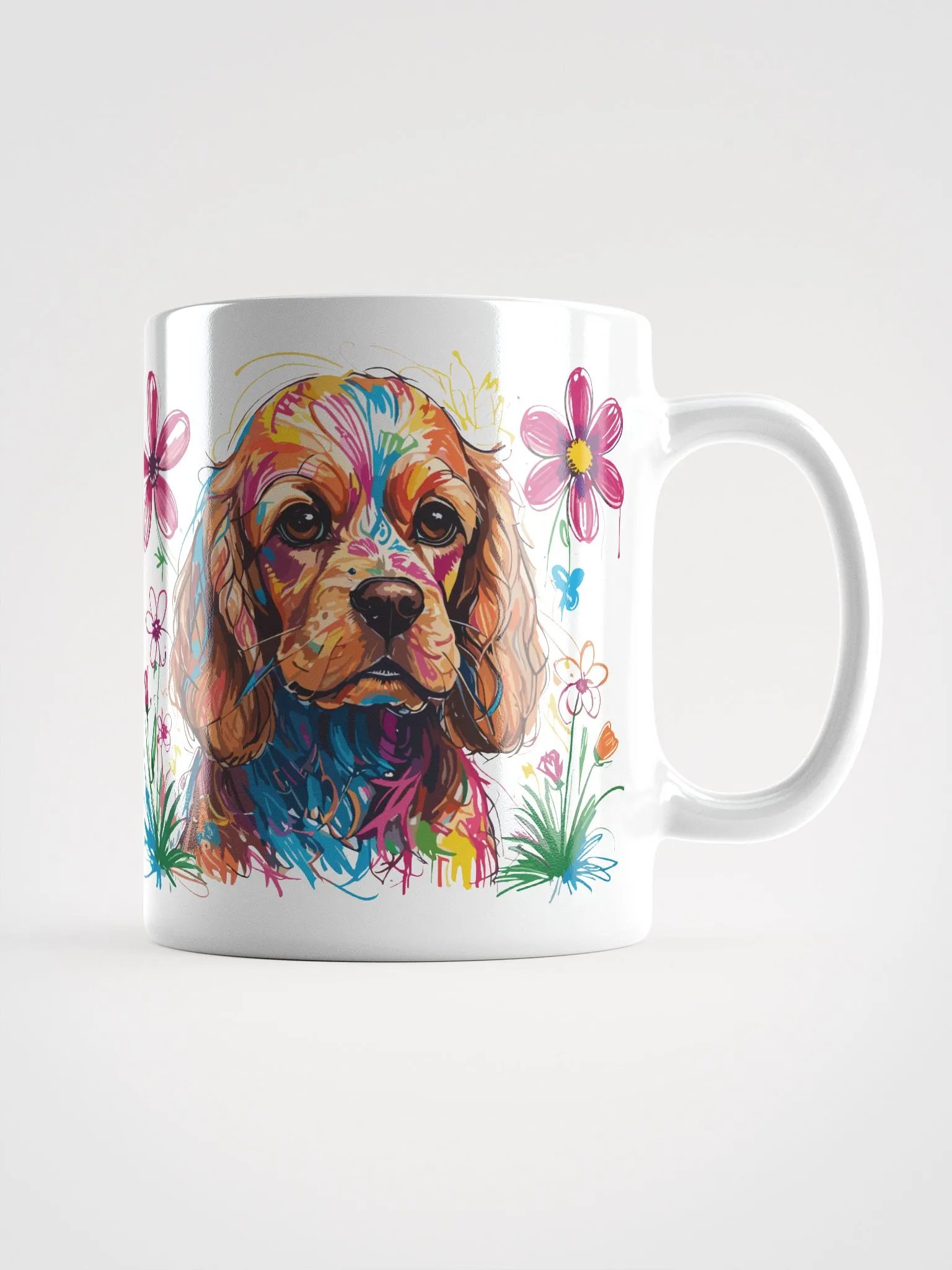 Scribbles Cocker Spaniel 1 , Mug product image (1)