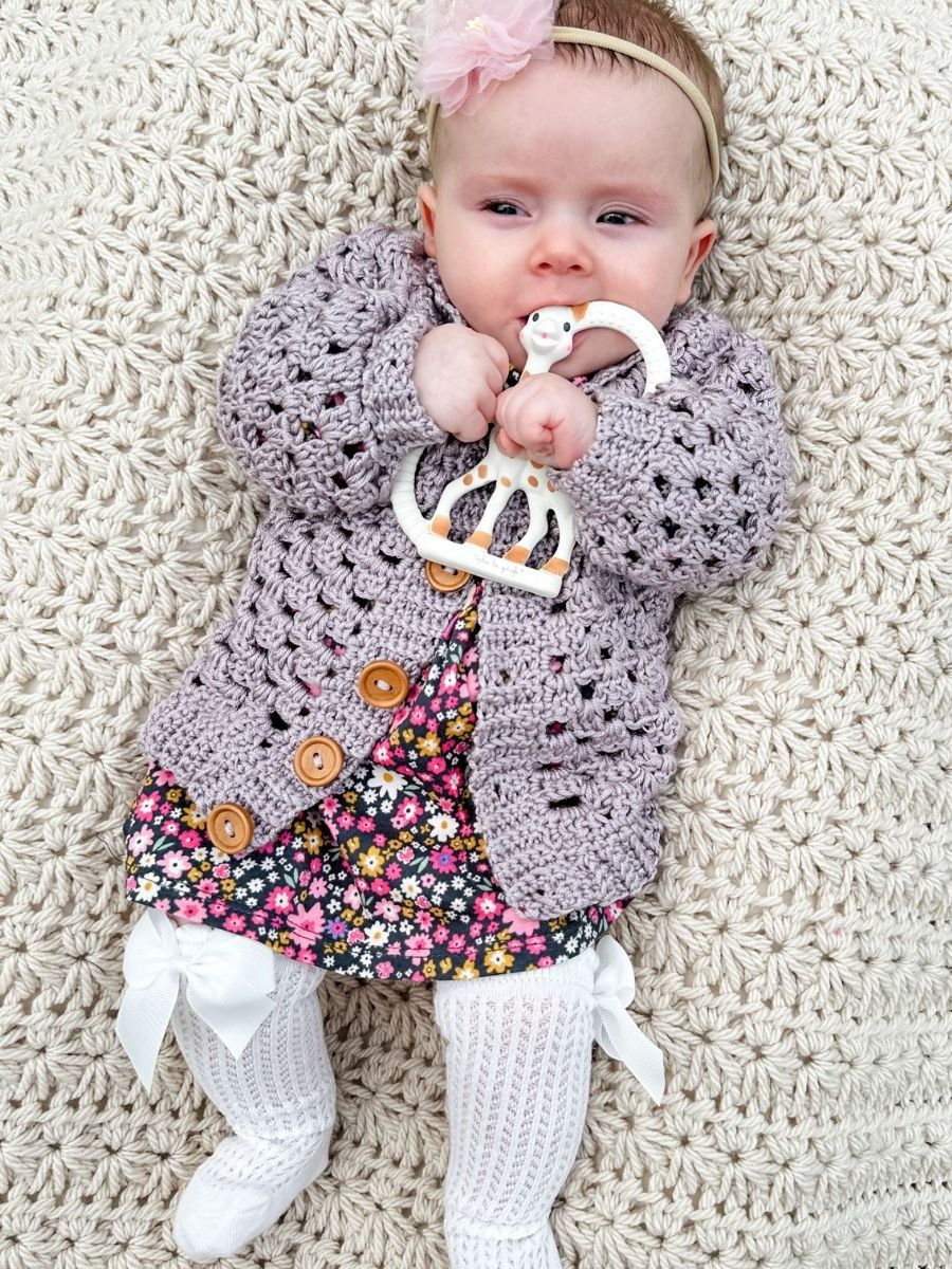 Mini Pop Cardigan Crochet Pattern product image (8)