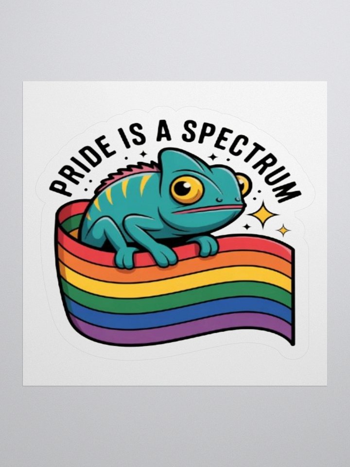 Pride Chameleon Sticker - Exclusive Vinyl Design Celebrating Spectrum product image (3)