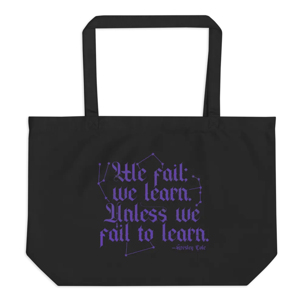 We Fail We Learn Organic Cotton Tote product image (1)