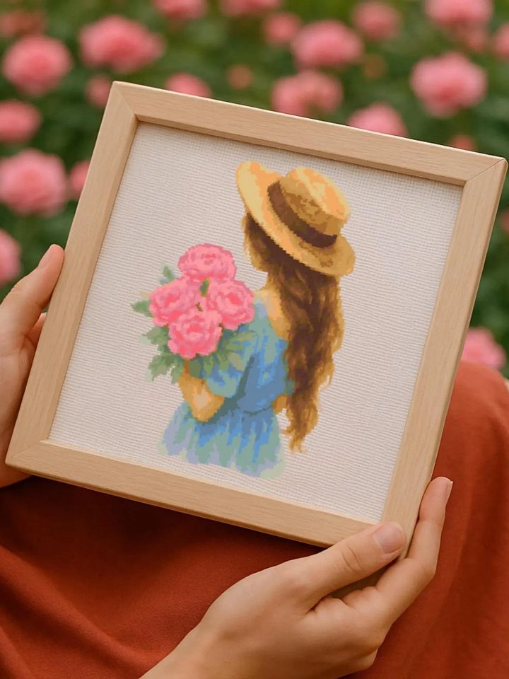 Girl With Pink Roses product image (2)