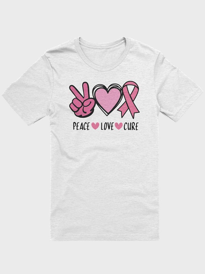 PEACE, LOVE AND A CURE POSTAL WORKERS TEE product image (1)