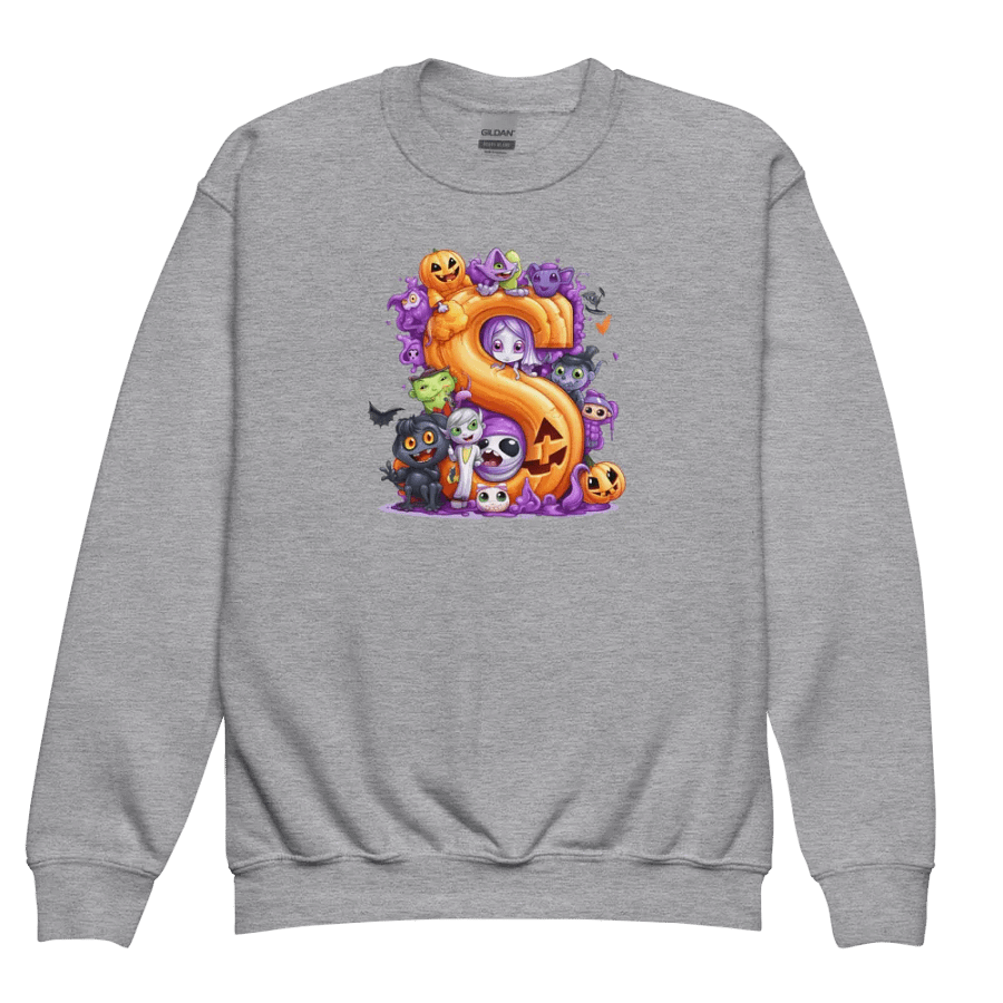 Cute Halloween Monogram Letter S Sweatshirt product image (3)