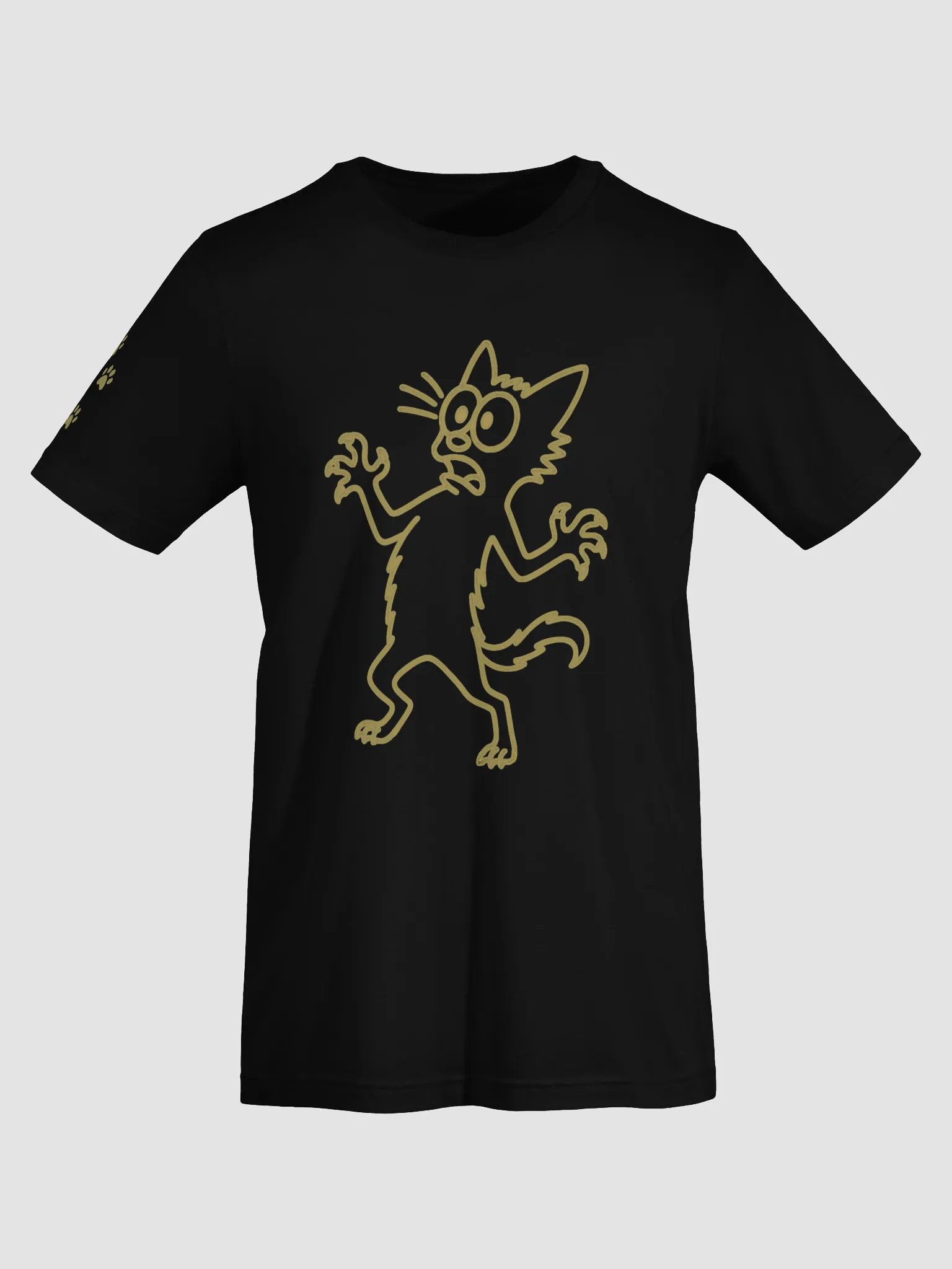 Scaredy Cat Cartoon Cat Tee product image (14)