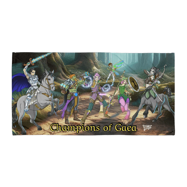 Champions of Gaea | Sublimated Towel product image (1)