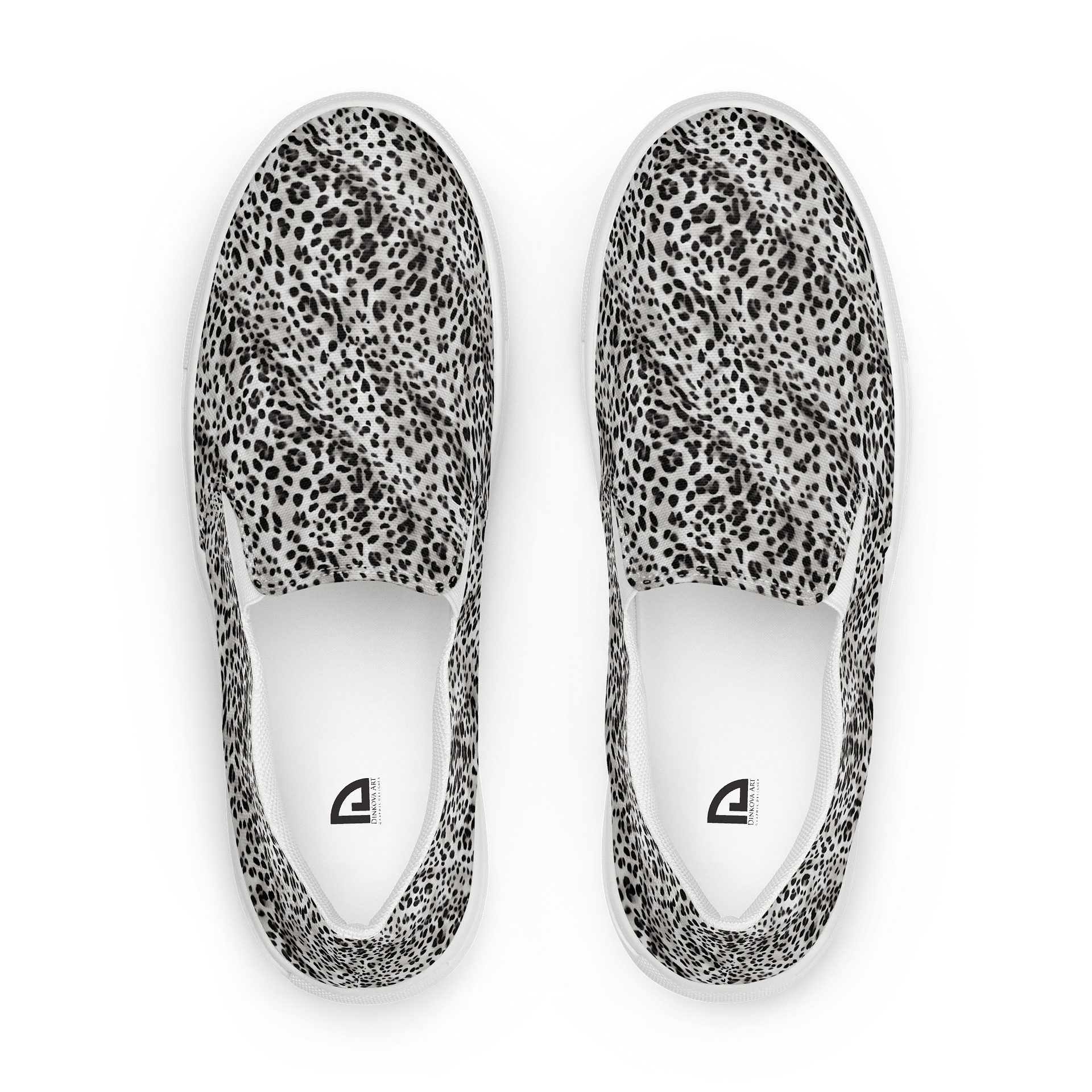 Grey Leopard Woman Canvas Shoes product image (1)