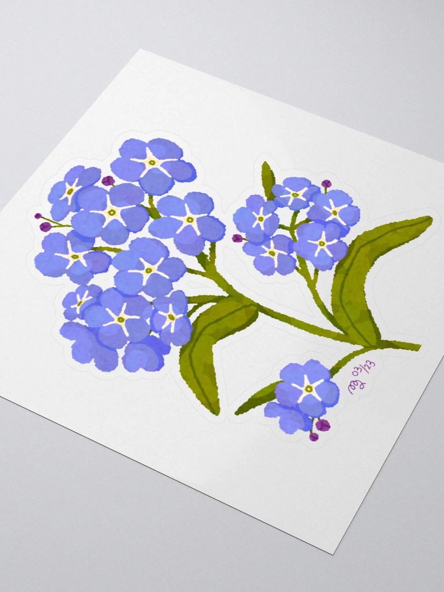 Forget me not Flower Sticker product image (3)