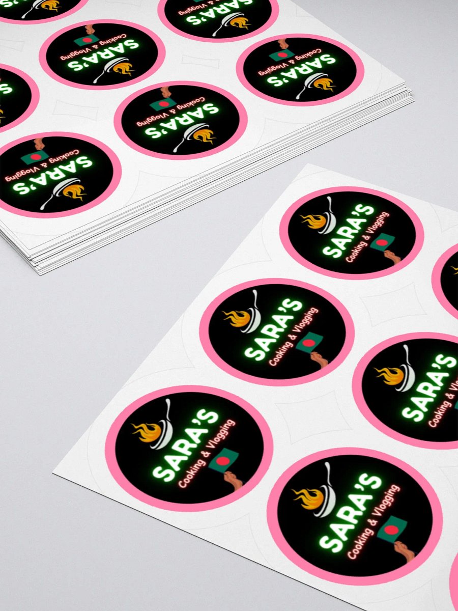 Sara's Sticker Set 3x3 Made of durable vinyl product image (4)