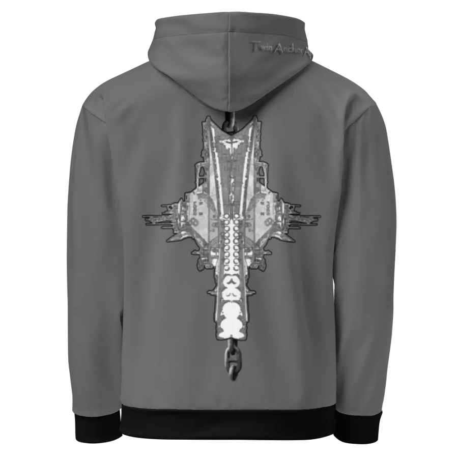 Gray Foss double tug Sketch Hoodie product image (1)