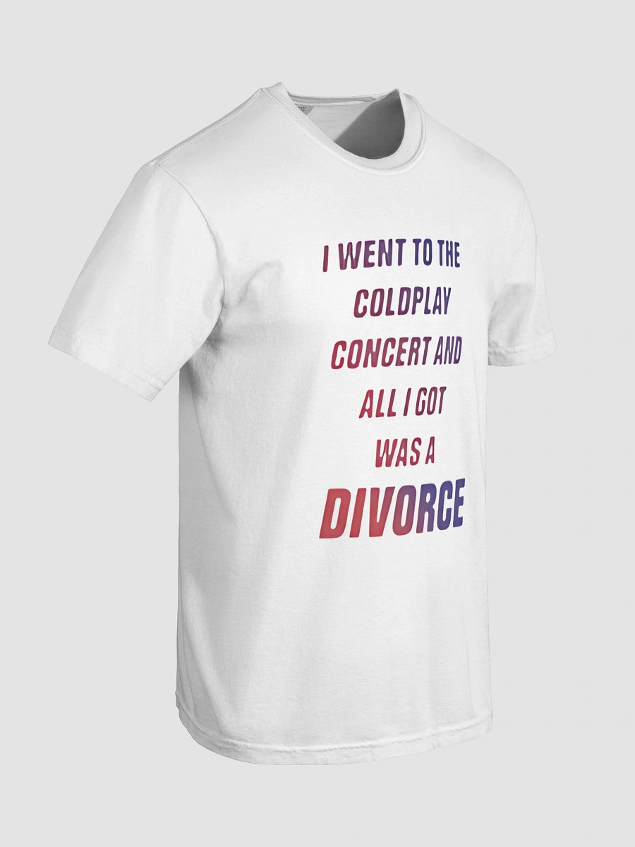 I WENT TO THE COLDPLAY CONCERT AND ALL I GPT WAS A DIVORCE T-SHIRT product image (28)