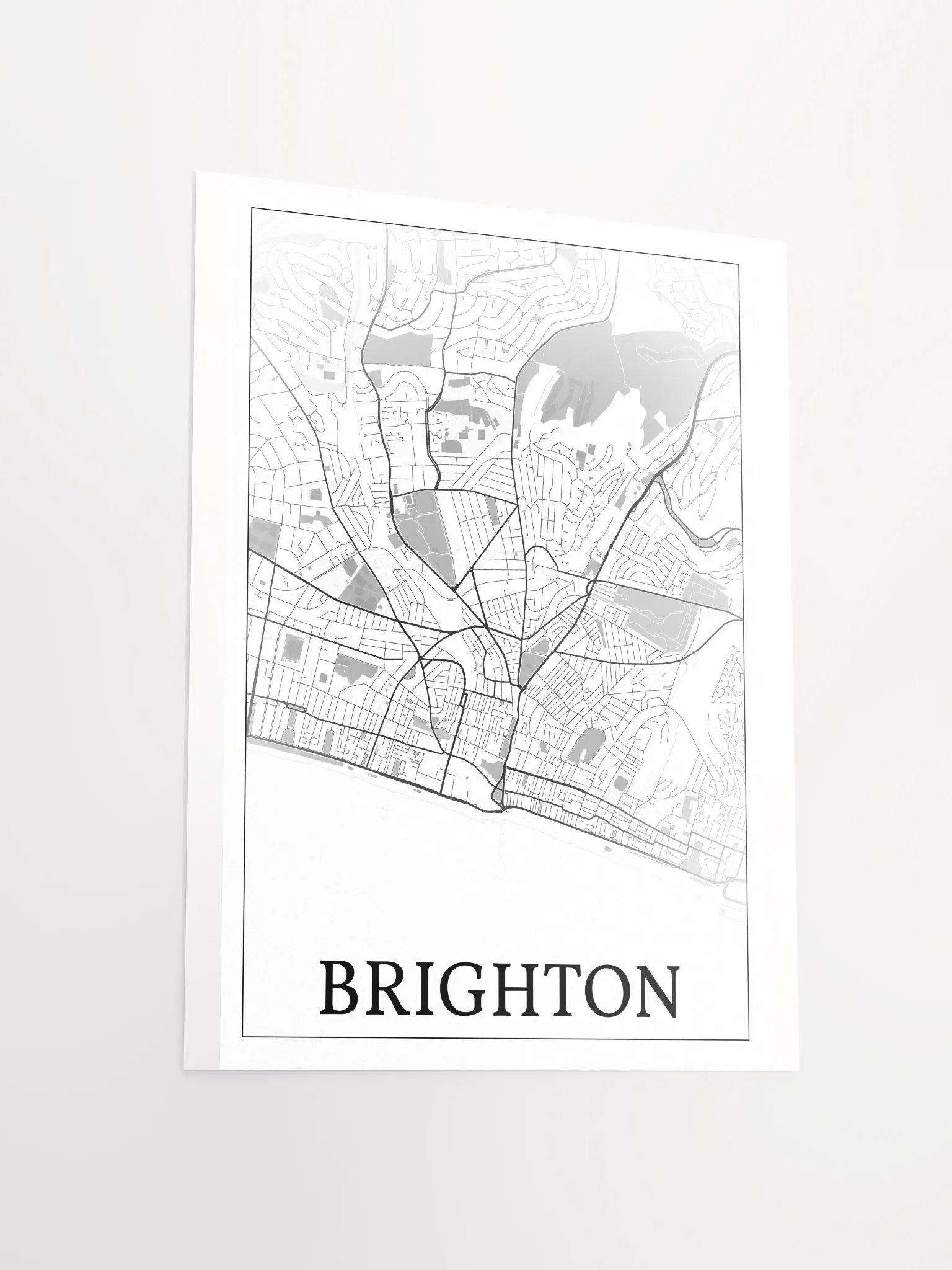 Brighton, England, city map print product image (14)
